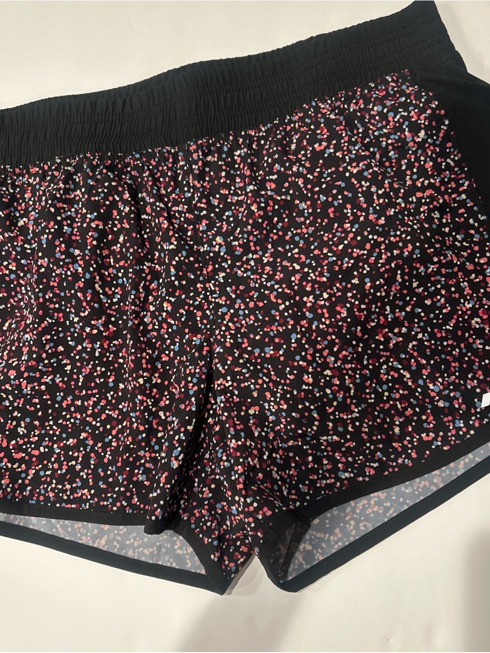 Amazon Women's Black Floral Print Active Running  Shorts Sz S NWOT